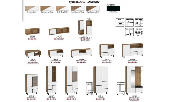 Комплект мебели LARS MEBLOCROSS LARS-1